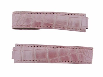 CARTIER 10mm Genuine Ballon Bleu Pink KD2H2Y52 Watch Strap Deployant ALLIGATOR 1
