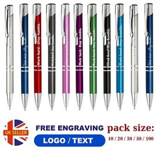 Personalised Pen Promotional your message Top Quality Laser Engraved Bulk Order