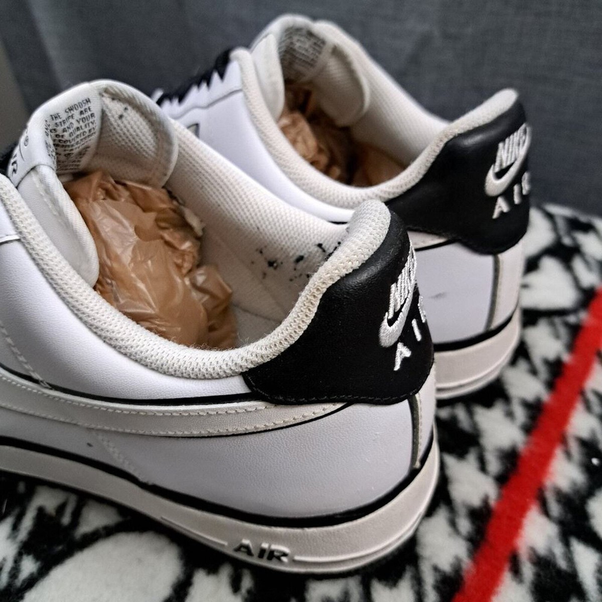 AIR FORCE1 黒白 Nike Air Force 1 07 White Black Tuxedo (2010) Shoes Sz 11