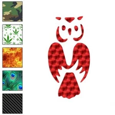 Snowy Barn Owl Art, Vinyl Decal Sticker, 40 Patterns & 3 Sizes, #1777