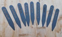 KräUterstecker Topfstecker Beetstecker GewüRzstecker 9 StüCk Eisen Schwarz