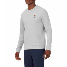 FILA Mens Long Sleeve Crew Neck Lightweight Sweatshirt Gray size M