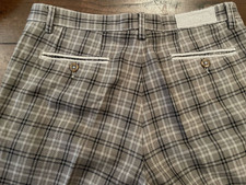 ETRO, Trousers Cotton A Pattern Tartan With Bottom Grey Size 50 It