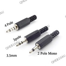 3.5mm 2 3 4 Pole Mono Stereo Audio Video plug headphone Cable Wire Connector 17H