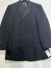 Mens Soprano Black Three Button Tuxedo Size 40R NEW