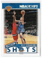 Willy Hernangomez 2017-18 Panini NBA Hoops Action Shots #10 Knicks Insert Card