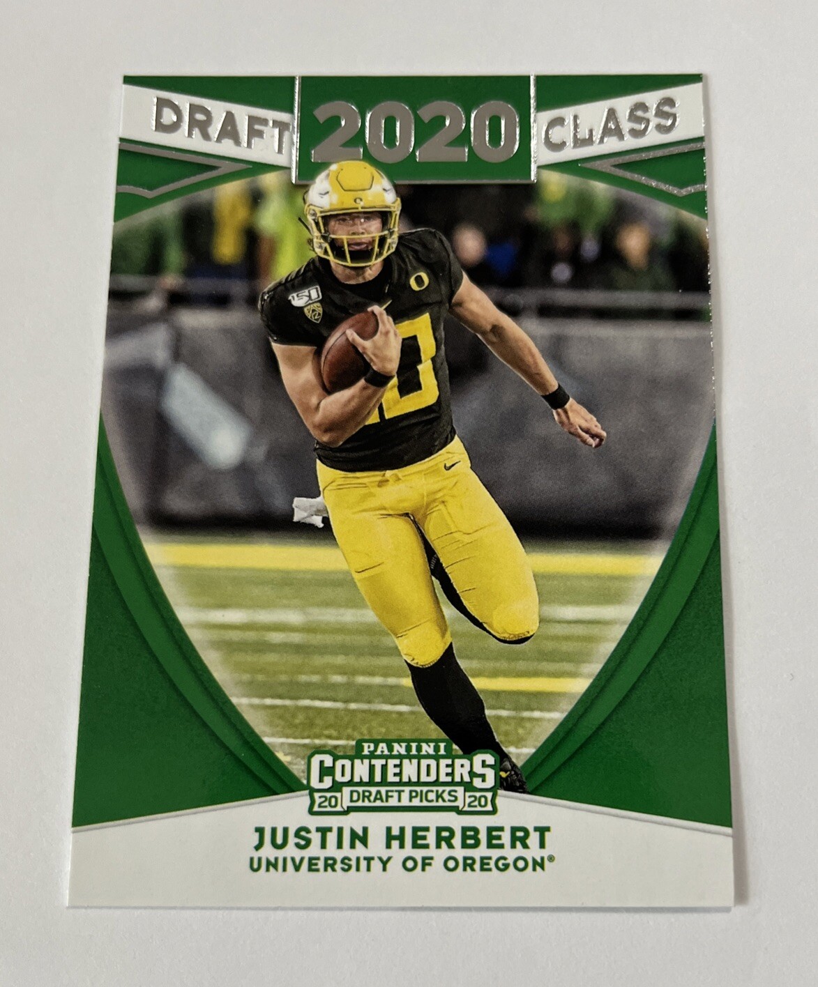 Justin Jefferson Panini National Treasures Collegiate Rookie Silhouettes #10 Base