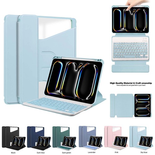 For iPad Air 11" 13"/ iPad Pro 11" 13" M4 2024 Keyboard Smart Case Cover TOP