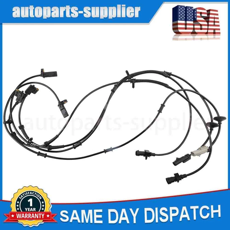 Sensores de velocidad ABS delanteros traseros izquierdo derecho 4 piezas para Jeep Grand Cherokee 1999-2004 Foto 4 de 4