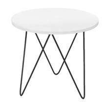 TAVOLO TAVOLINO CAFFè METALLO LEGNO SALOTTO GIARDINO MODERNO CLASSICO Ø53*45