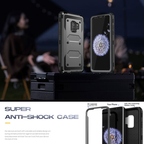 Für Samsung Galaxy S9 / S9 Plus Hülle Stoßfest Robust Handyhülle / Hartglas - Bild 35 von 64