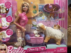 barbie clean up pup