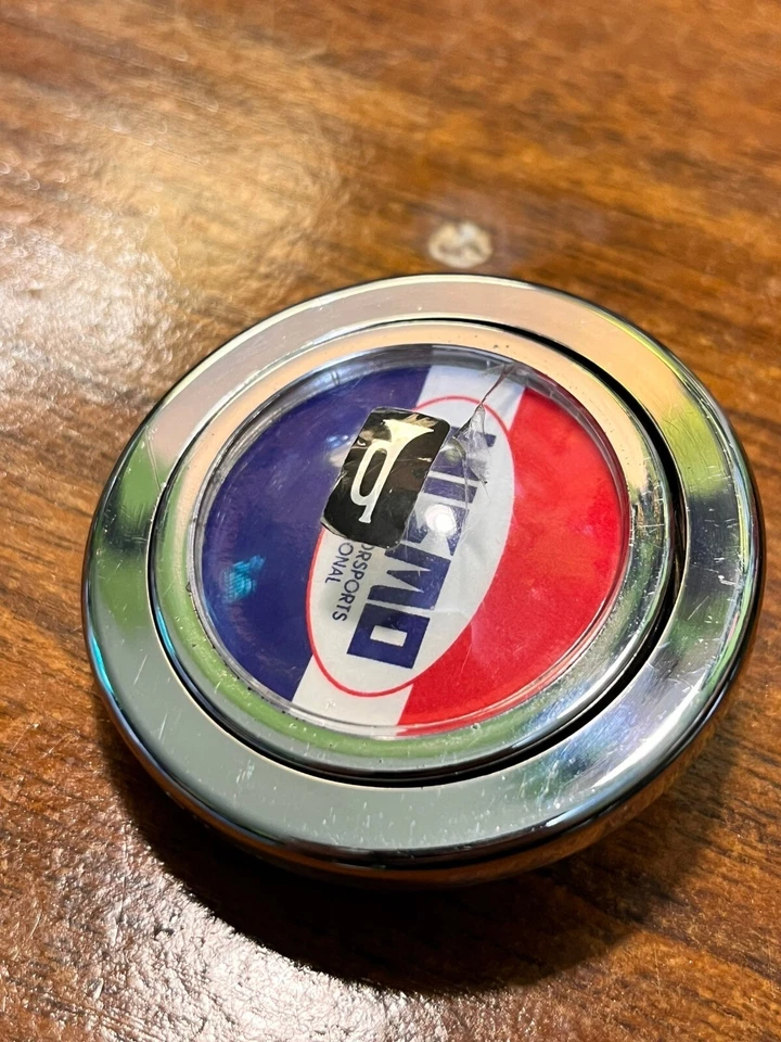 Botón de bocina NISMO plateado logotipo antiguo JDM para volante SPARCO OMP NARDI Foto 4 de 4