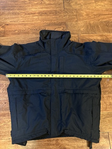 The North Face Mens Large Ski Jacket Double Layer Blue Coat w/ Side Ventilation - Picture 5 of 11