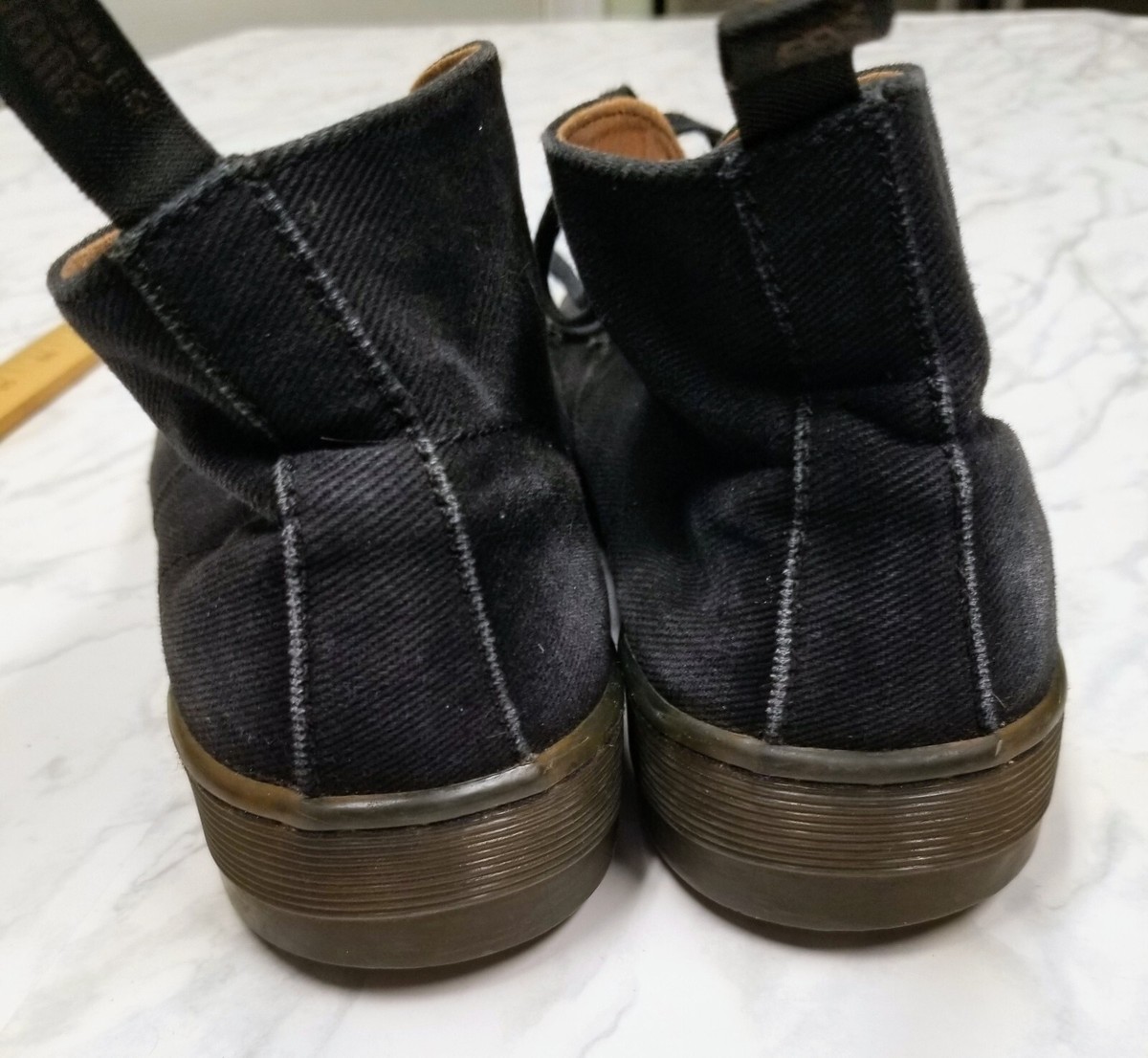 Dr. Martens Mayport Chukka Black Canvas Boots Size U.S. Mens 8, Women\'s 9 Doc Martens Mayport Chukka Navy Dark Blue Canvas Boots Size  main image 2