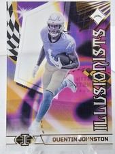 QUENTIN JOHNSTON 2023 ILLUSIONS FOOTBALL #17 ILLUSIONISTS RC CHARGERS