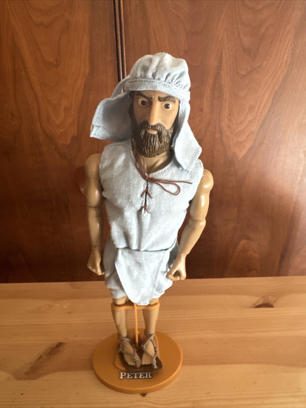 VERY RARE Talking Simon Peter 12" Messengers of Faith Action Figure Doll