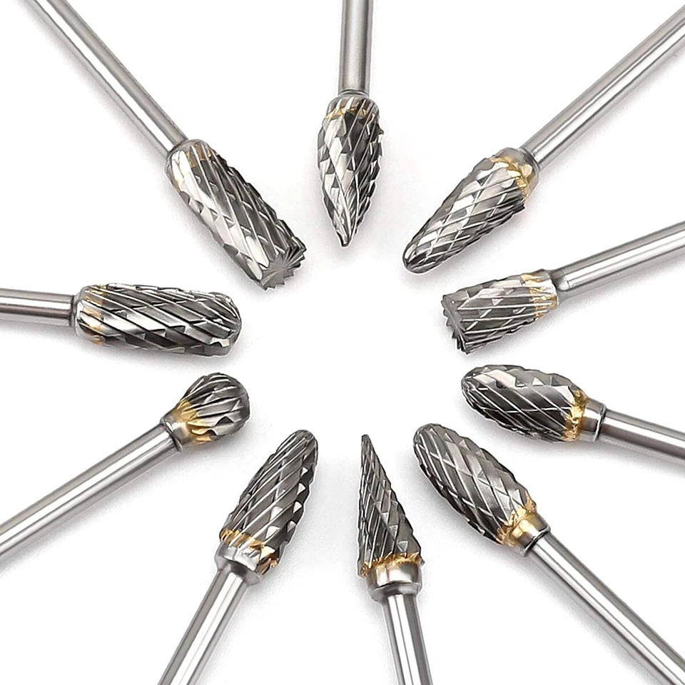 20-PACK Tungsten Solid Carbide Rotary Burr Set Cutting Burrs 1/8 for Dremel Tool - Image 2 of 4