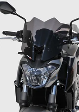 Ermax 0303095-03 Motorcycle Sport Wind Screen - Black Z650 2017-2019
