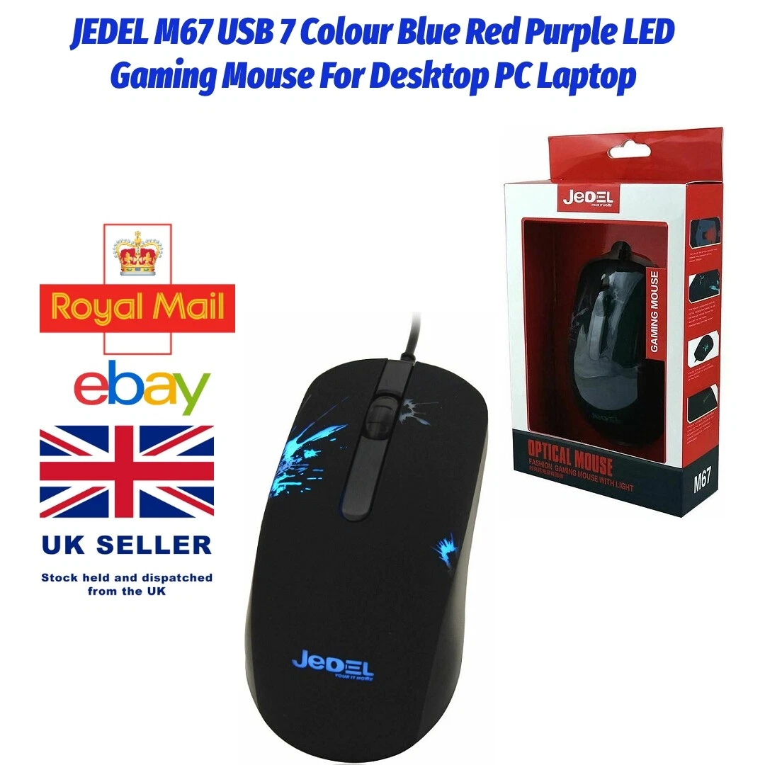 Blue led 2024 gaming mouse
