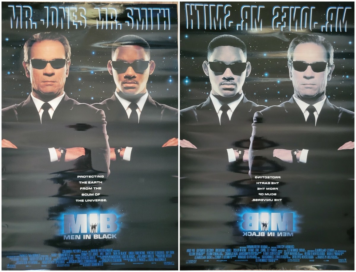 MOVIE POSTER ~ Men In Black 1997 27x40 D/S Advance Teaser Glossy