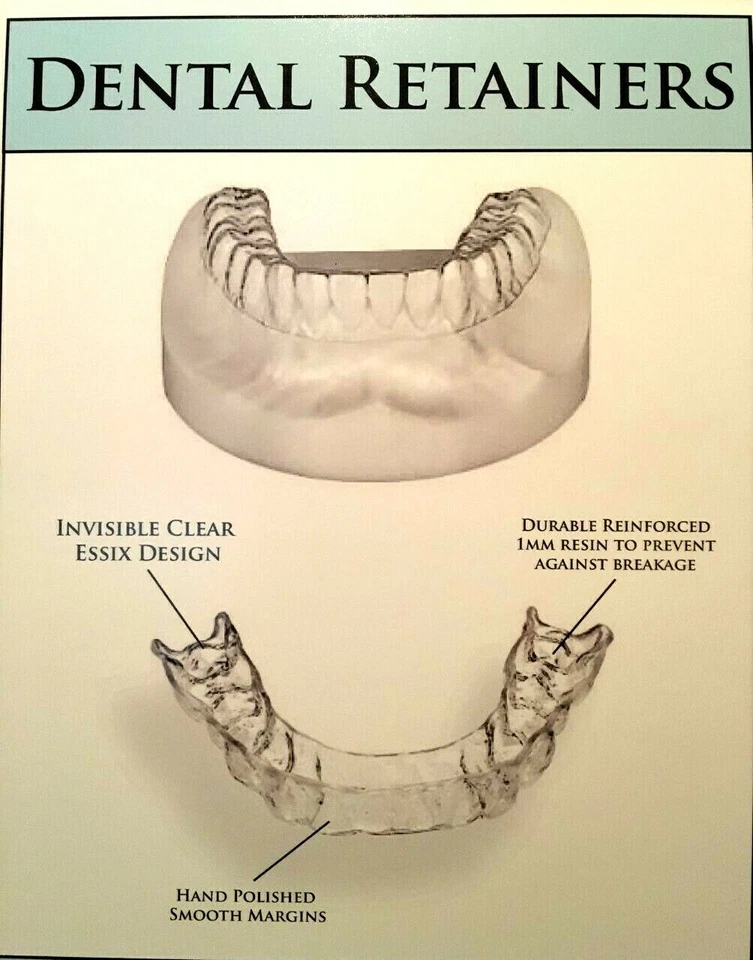 Juego de retenedores dentales superiores e inferiores personalizados - tipo alineador hecho por laboratorio dental de EE. UU. Foto 2 de 4