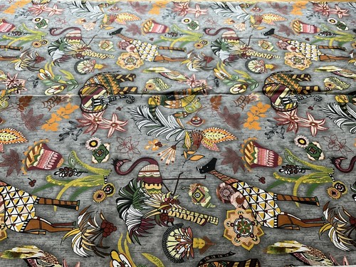 Ubuntu by Paintbrush Studio Fabrics 1 Yard Pattern #120-99783 Vintage - Picture 10 of 10