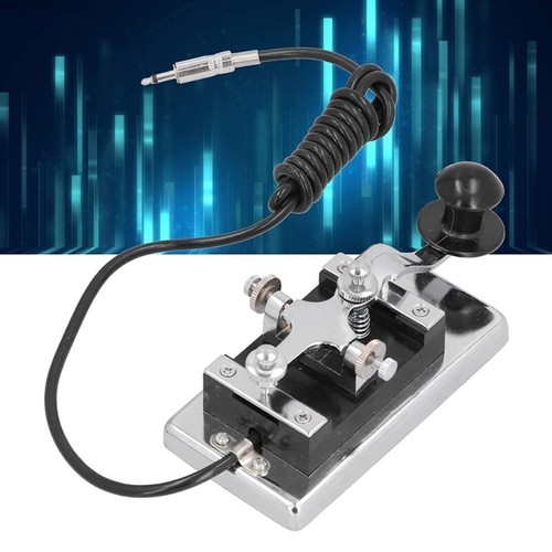 Morse Key DIY Telegraphing Key Stainless Steel CW TelegraphKey Heavy-Duty Key - Zdjęcie 2 z 8