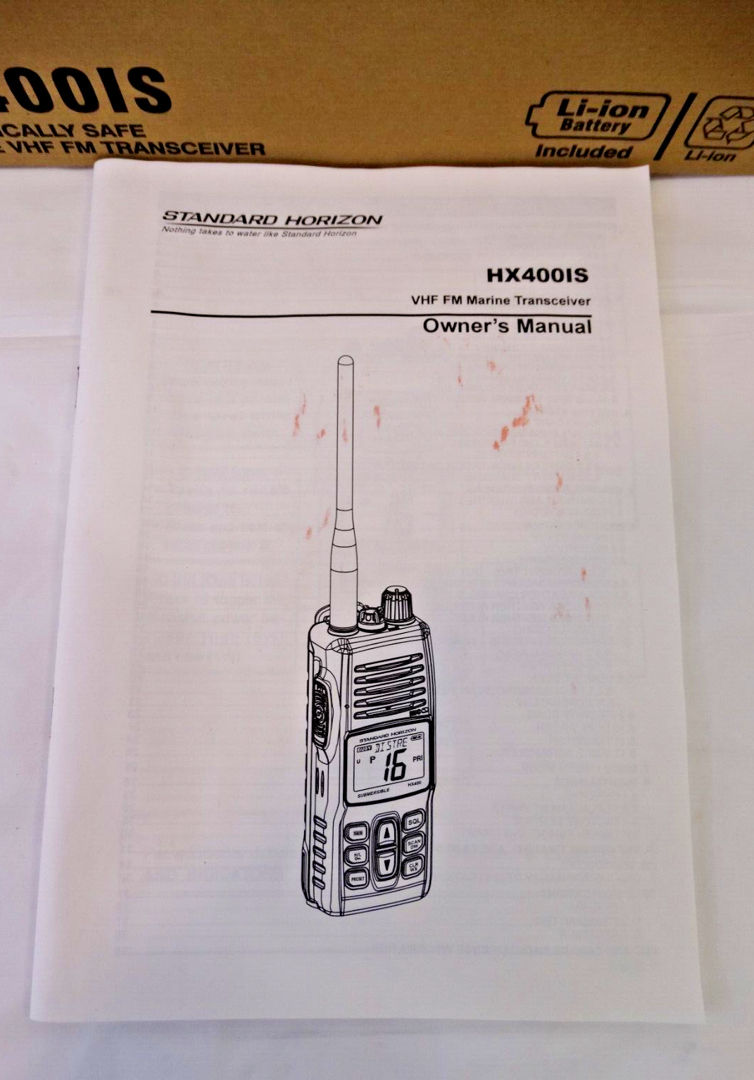 Standard Horizon HX400IS Submersible Safe Handheld VHF Marine Radio eBay