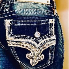 NWT New Womens Rock Revival Betty Straight Jean 27 28 29 30 32 33 34 36 Reg/Long