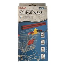 Klear Shopping Cart Handle Wrap Red Reusable Guard Cover New