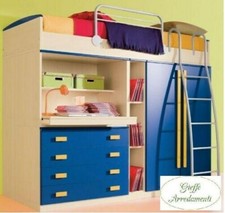 CAMERETTA SOPPALCO ARMADIO SCRITTOIO ECOLOGICA CATAS NUOVI COLORI 140