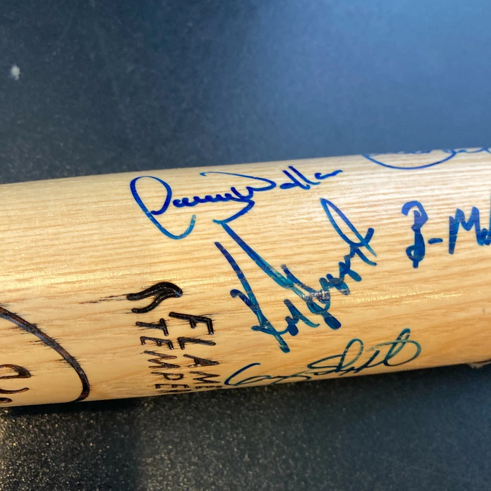 1989 Ken Griffey Jr Larry Walker Young Superstars Signed Bat 15 Sigs JSA COA - Image 3 of 4
