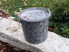 Vintage Frabill Min-o-life Galvanized Minnow Bucket