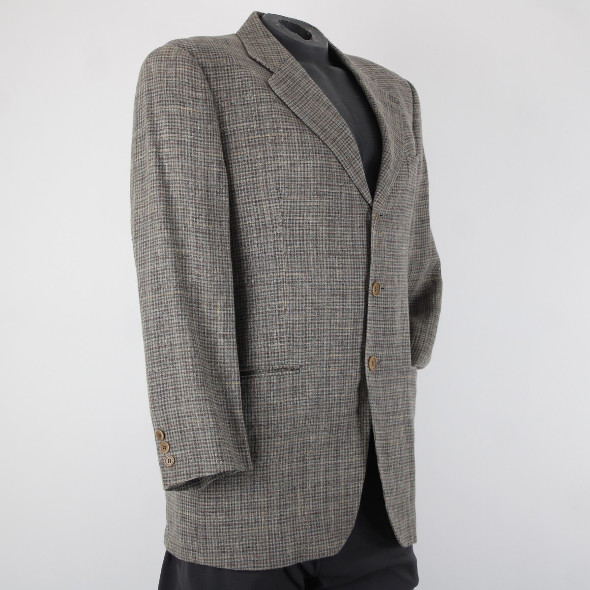 ジャケット・アウター 70s 80s \"GIORGIO ARMANI\" linen rayon JKT 80's] OLD GIORGIO ARMANI 2 Tone Zip Up Cotton Blouson