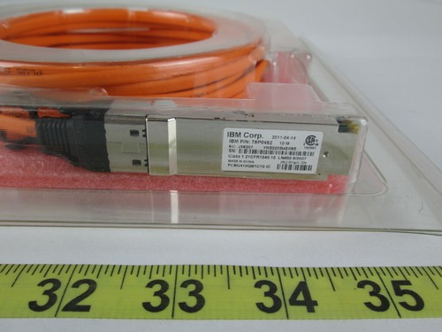 New IBM Options 10m Optical QDR Infiniband QSFP Cable 49Y0491 78P0482 Plug - Picture 11 of 12