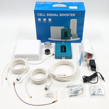Phonetone Cell Signal Booster P50 Series w/ Indoor Outdoor Antenna - Cyan