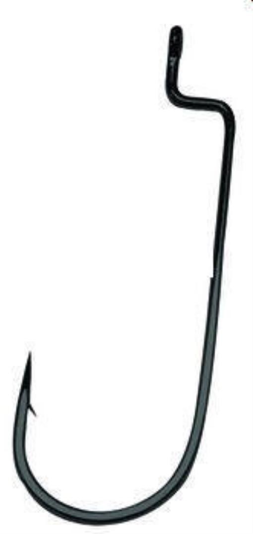 Gamakatsu 54413 3/0 5CT Bronze Offset Shank Round Bend Worm Hook