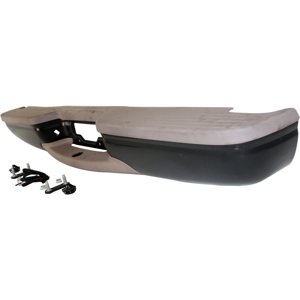 Fit for Ford Expedition 1997-2000 Rear Black w/ Tan PadsStep Bumper - Image 2 of 4