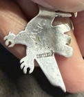 Vintage Raven Sterling Silver Earrings Native American Tlingit NR — photo 4