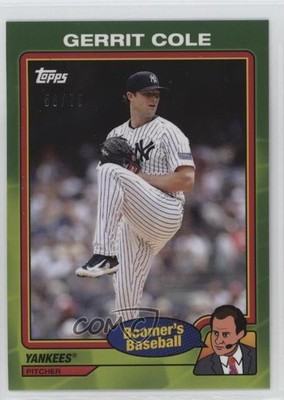 2024 Topps x Chris Berman Boomer's Baseball Green 56/75 Gerrit Cole #84 o7m