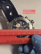 Breitling Super Avenger II A13371 Automatic Chronograph Used AS-IS Free Shipping 21