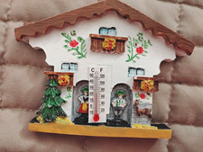 NEW! 3D Germany,Alpen Haus,working Thermomete...