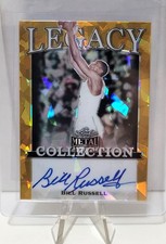 2022 Leaf Metal Legacy Collection 1/1 Bill Russell #LCABR4 Gold Crystal Ice Auto