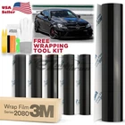 Genuine 3M 2080 Black Gloss Matte Satin Carbon Fiber Vinyl Wrap Film Bubble Free