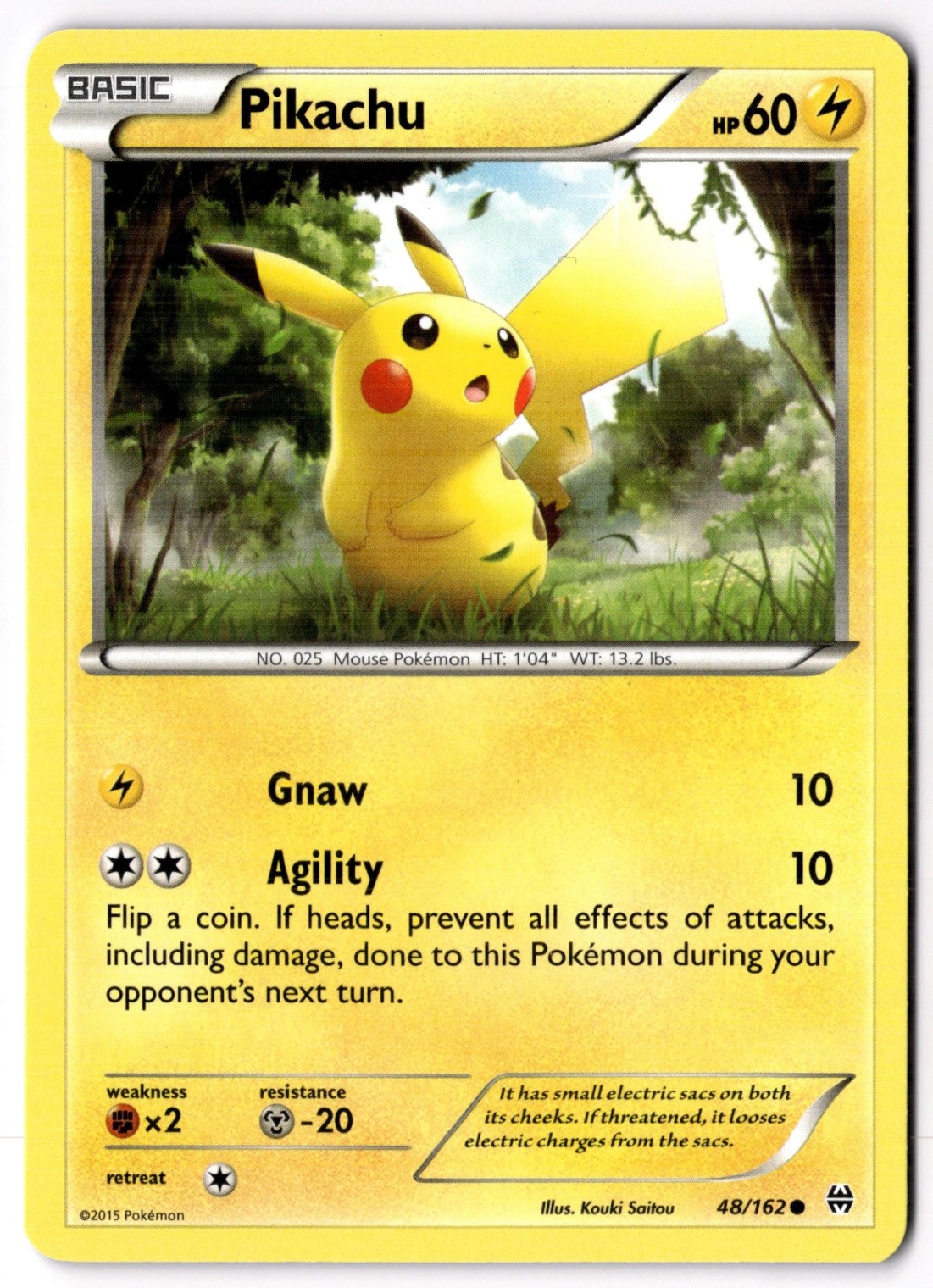 Pikachu Common XY - BREAKthrough 48/162 NM