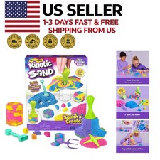 Kinetic Sand Squish N Create Playset with Play Sand and Tools Sensory Toy
