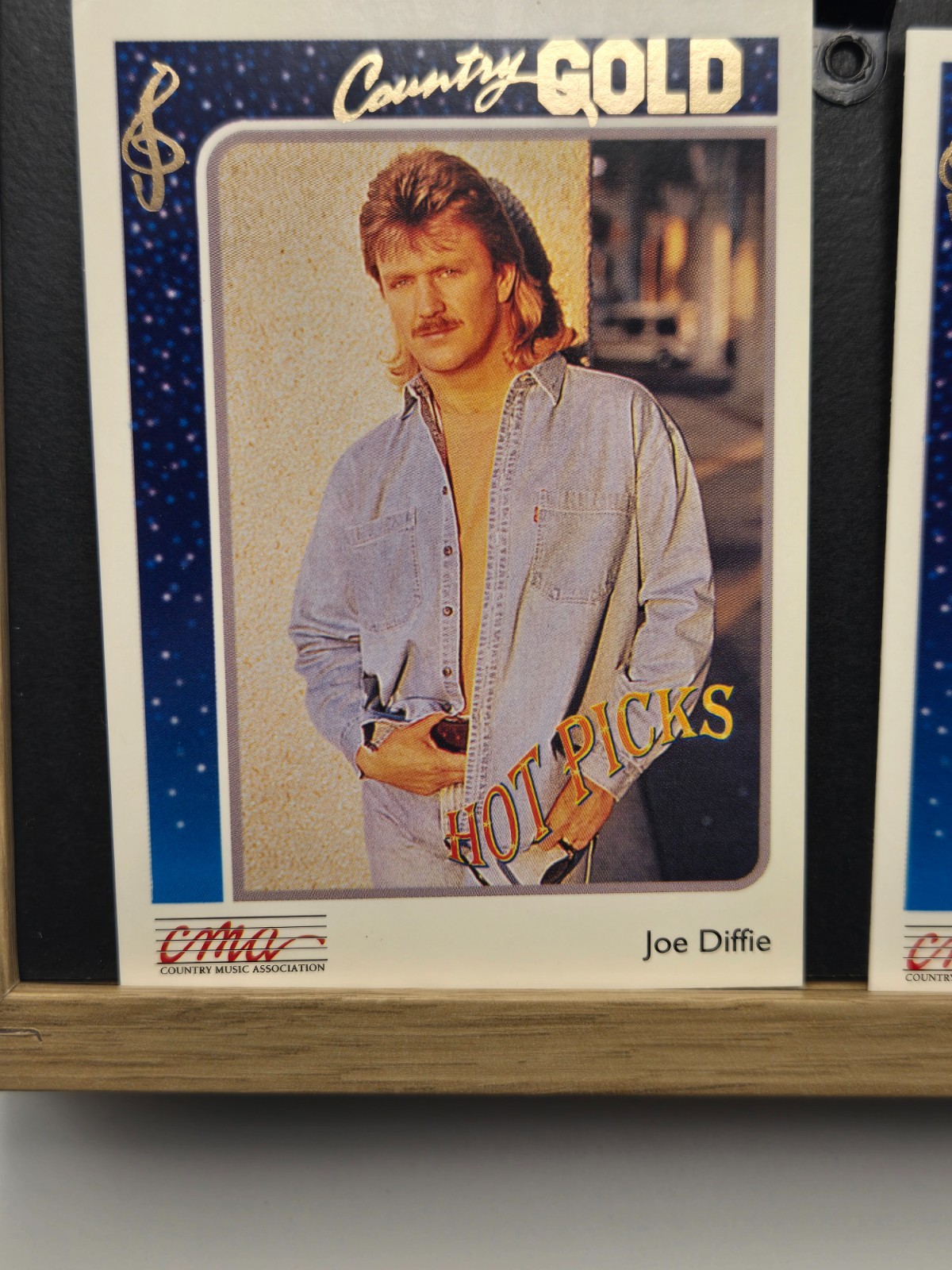 1992 CMA Country Gold -#6 Joe Diffie Rookie Card Factory Set Sterling GOLD FOIL