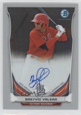 2014 Bowman Chrome Prospect Auto Breyvic Valera #BCAP-BV Auto 2d9