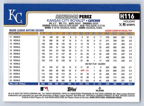 2025 Topps Holiday Base  # H 1 - H 200  - PICK YOUR CARDS - 第 196/318 張圖片